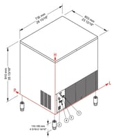 Льдогенератор Brema CB 840AHC B-QUBE, фото №3, интернет-магазин пищевого оборудования Систем4