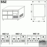 Холодильний стіл Mawi SSZ-1,0, фото №2, інтернет-магазин харчового обладнання Систем4