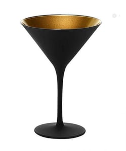 Бокал для мартини матовый-черный Stoelzle 1409225 серия Olympic
