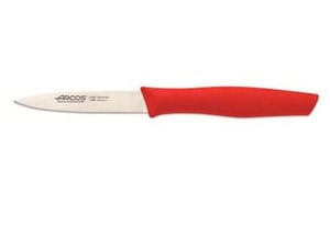 Нож для чистки Arcos 85 мм красный 188522 серия Nova, фото №1, интернет-магазин пищевого оборудования Систем4
