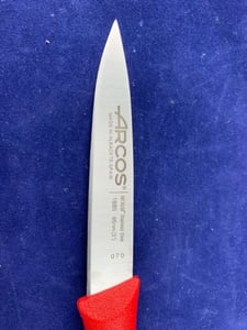 Нож для чистки Arcos 85 мм красный 188522 серия Nova, фото №2, интернет-магазин пищевого оборудования Систем4