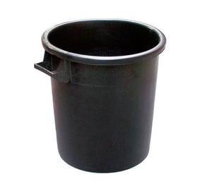 Бак для сміття чорний Mobil Plastic 8/0050-NER, фото №1, інтернет-магазин харчового обладнання Систем4