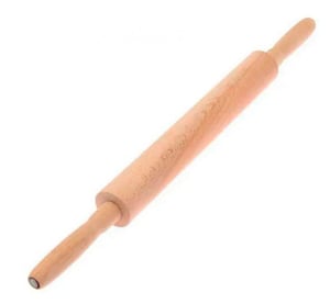 Скалка дерев'яна з поворотними ручками Bisetti 200/50, фото №1, інтернет-магазин харчового обладнання Систем4