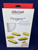 Форма силиконовая+каттер+12 подложек FINGERS 30 Silikomart 80x22х22мм, фото №3, интернет-магазин пищевого оборудования Систем4