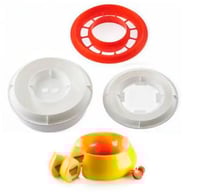 Форма силиконовая+каттер KIT FLAME Silikomart 240хh85 мм