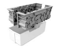 Набор силиконовых форм KIT WOODY 1100 Silikomart 240х100 h 82 мм, фото №1, интернет-магазин пищевого оборудования Систем4