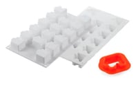 Форма силиконовая+каттер PUZZLE 30 Silikomart 42x34х28 мм, фото №1, интернет-магазин пищевого оборудования Систем4