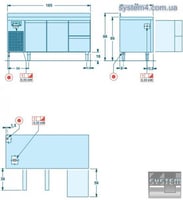 Холодильный стол SAGI IDEA  KIB2A, фото №2, интернет-магазин пищевого оборудования Систем4