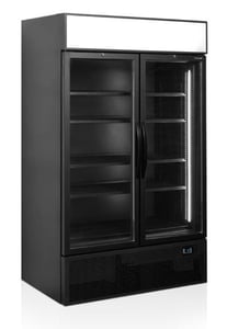 Холодильный шкаф Tefcold FSC1200H BLACK, фото №1, интернет-магазин пищевого оборудования Систем4