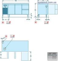 Холодильный стол SAGI IDEA  KIB2, фото №2, интернет-магазин пищевого оборудования Систем4