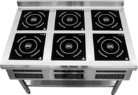 Плита шестиконфорочная (800) Tehma Modular TMI28M6 2,8кВт, фото №2, интернет-магазин пищевого оборудования Систем4