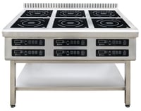 Плита шестиконфорочная (800) Tehma Modular TMI28M6 2,8кВт, фото №5, интернет-магазин пищевого оборудования Систем4
