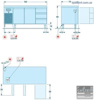 Холодильный стол SAGI IDEA  KIB13M, фото №2, интернет-магазин пищевого оборудования Систем4