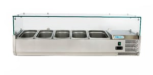 Вітрина холодильна Forcold G-VRX1400-380, фото №1, інтернет-магазин харчового обладнання Систем4