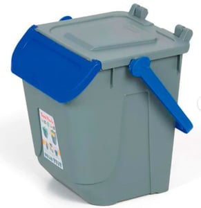 Контейнер для мусора Mobil Plastic 11/25GRB-BLB, фото №1, интернет-магазин пищевого оборудования Систем4