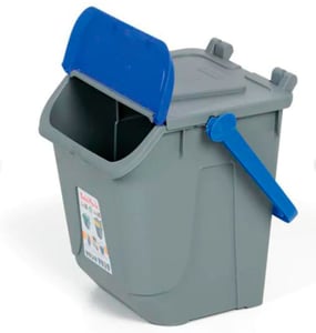 Контейнер для мусора Mobil Plastic 11/35GRB-BLB, фото №2, интернет-магазин пищевого оборудования Систем4