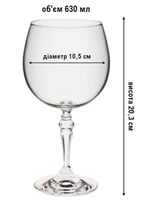 Келих для коктейлю Rona Gin Tonic серія Bar 83030000, фото №4, інтернет-магазин харчового обладнання Систем4
