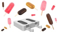 Набор форм для мороженого 3D эскимо Silikomart GEL14B CLASSIC 3D, фото №7, интернет-магазин пищевого оборудования Систем4