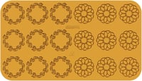 Силіконова форма для декору CORONA Silikomart, фото №13, інтернет-магазин харчового обладнання Систем4
