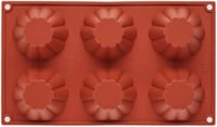 Силиконовая форма для десертов BRIOCHETTE CANNELLATA Silikomart SF034/C, фото №3, интернет-магазин пищевого оборудования Систем4