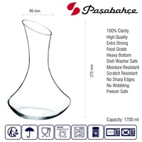 Декантер 1700 мл Pasabahce CELEBRATION 43634, фото №9, интернет-магазин пищевого оборудования Систем4