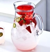 Кувшин с красной крышкой 1,8 л Pasabahce BISTRO 80119/К, фото №1, интернет-магазин пищевого оборудования Систем4