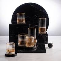 Склянка 435 мл Pasabahce ELYSIA GOLD BAND 520015G, фото №1, інтернет-магазин харчового обладнання Систем4
