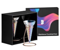 Комплект бокалов 150 мл с подставкой RAINBOW ICE CREAM, фото №13, интернет-магазин пищевого оборудования Систем4