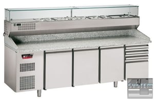 Холодильный стол для пиццы - пиццеола Angelo Po BPZ257B, фото №1, интернет-магазин пищевого оборудования Систем4