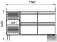 Холодильный стол Cryspi ШС-4.0, фото №2, интернет-магазин пищевого оборудования Систем4