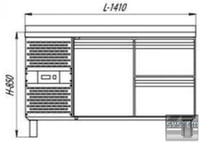 Холодильный стол Cryspi ШС-2,1, фото №2, интернет-магазин пищевого оборудования Систем4