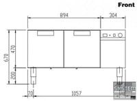 Холодильная база Electrolux E9BAPL00R0, фото №2, интернет-магазин пищевого оборудования Систем4