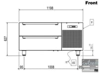 Холодильна база Electrolux E9BAPL00MP, фото №2, інтернет-магазин харчового обладнання Систем4