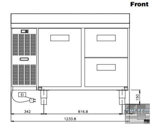 Холодильный стол Electrolux RCSN2M2, фото №2, интернет-магазин пищевого оборудования Систем4