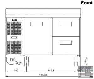 Холодильний стіл Electrolux RCSN2M24, фото №2, інтернет-магазин харчового обладнання Систем4