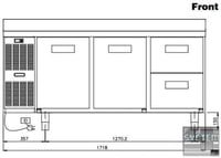 Холодильный стол Electrolux RCSN3M3U, фото №2, интернет-магазин пищевого оборудования Систем4