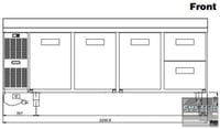 Холодильный стол Electrolux RCSN4M24, фото №2, интернет-магазин пищевого оборудования Систем4