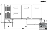 Морозильный стол Electrolux RCSF3M22, фото №2, интернет-магазин пищевого оборудования Систем4