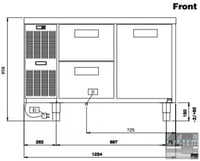 Морозильный стол Electrolux RCSF2M24, фото №2, интернет-магазин пищевого оборудования Систем4