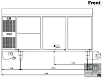Морозильный стол Electrolux HBF3PN, фото №2, интернет-магазин пищевого оборудования Систем4