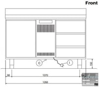 Холодильный стол Electrolux RCDR2M13T, фото №2, интернет-магазин пищевого оборудования Систем4
