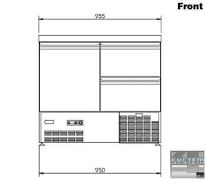 Холодильний стіл Electrolux SAL25T12, фото №2, інтернет-магазин харчового обладнання Систем4