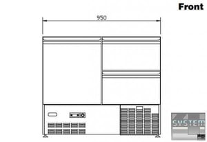 Холодильный стол Electrolux SAL25N12, фото №2, интернет-магазин пищевого оборудования Систем4
