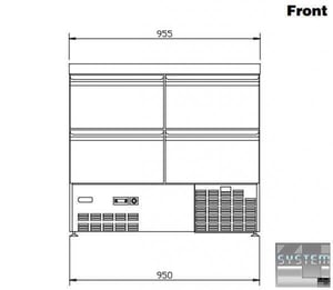 Холодильный стол Electrolux SAL25T04, фото №2, интернет-магазин пищевого оборудования Систем4