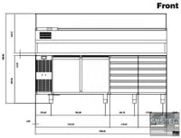 Холодильный стол для пиццы Electrolux RCSH2D12W, фото №2, интернет-магазин пищевого оборудования Систем4
