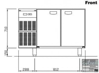 Встраиваемый холодильный стол Electrolux TRGS2V7T, фото №2, интернет-магазин пищевого оборудования Систем4