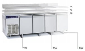 Морозильний стіл Samaref TG2 PL BT, фото №4, інтернет-магазин харчового обладнання Систем4