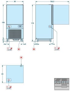 Шкаф шокового охлаждения и заморозки SAGI (DOLCE) DMS101L, фото №2, интернет-магазин пищевого оборудования Систем4