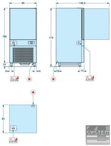 Шкаф шокового охлаждения и заморозки SAGI (DOLCE) DMS101LR, фото №2, интернет-магазин пищевого оборудования Систем4