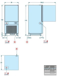Шкаф шокового охлаждения и заморозки SAGI (DOLCE) DMS101SR, фото №2, интернет-магазин пищевого оборудования Систем4